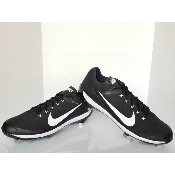 New Nike Max Air Clipper Metal Baseball Low Cleats Black 880261-010 Mens Size 14 - Picture 5 of 9